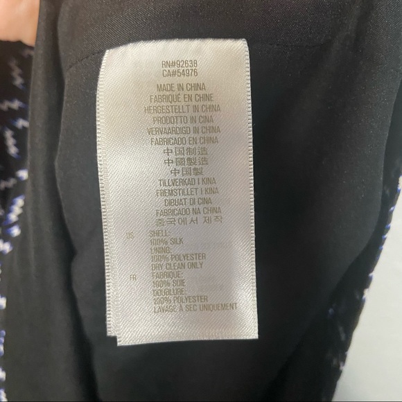 Fossil Short Sleeve A Line Silk Dress Black Size 4 - Picture 9 of 9